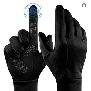 Cold Weather Black Gloves